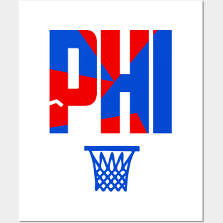 Philadelphia Retro Basketball Art Posters and Art